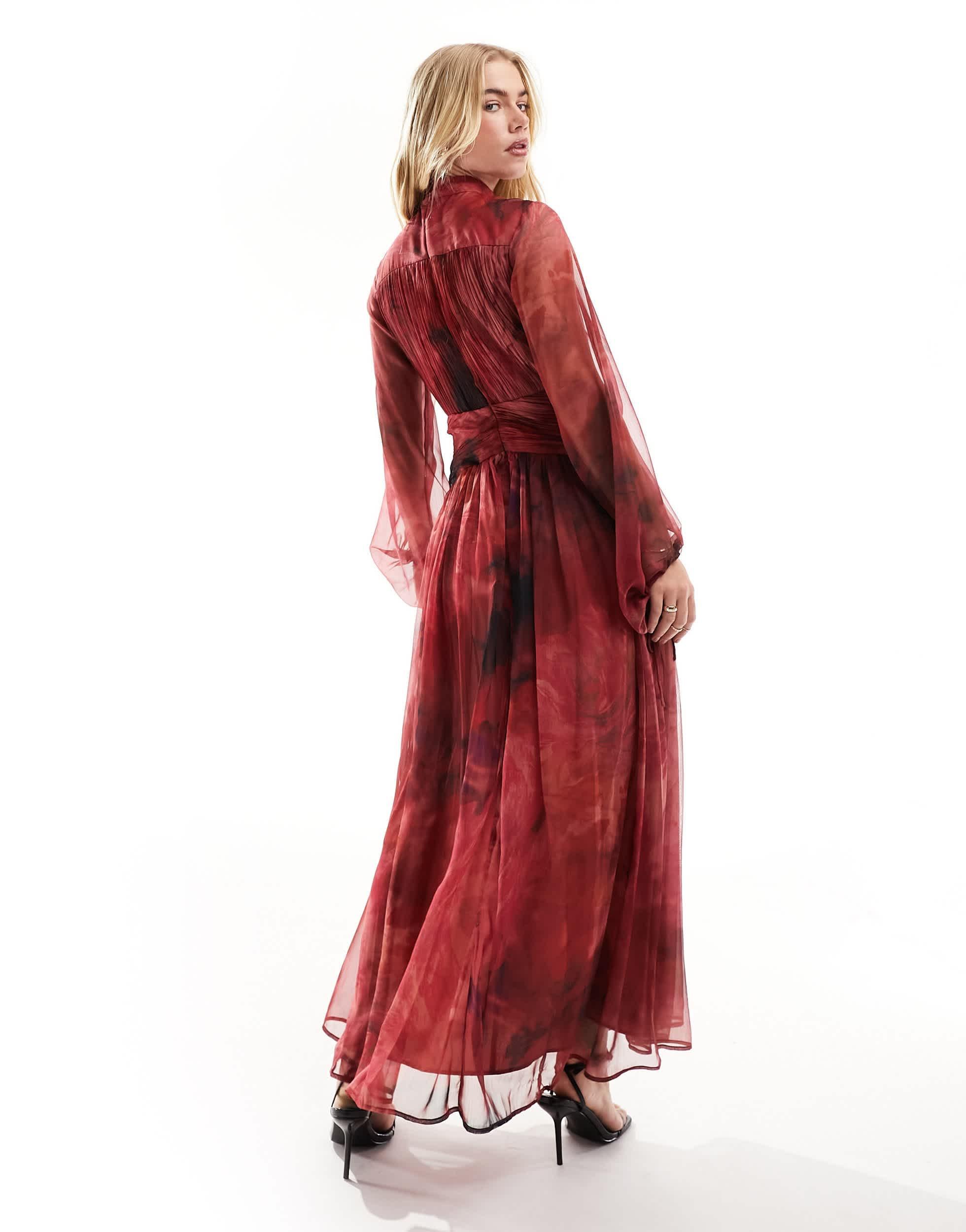 knee length dresses for ladies Summer Vibes Tie Dye Maxi Dress – MaxiRay Boutique main image 0