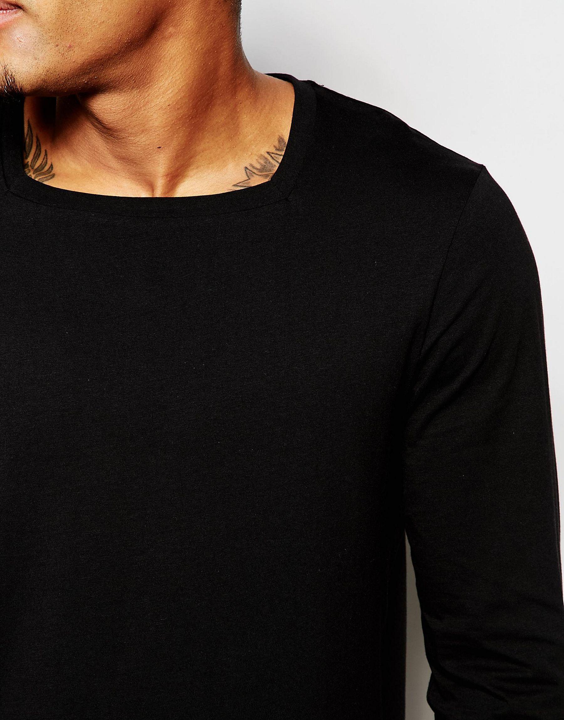 black square neck shirt