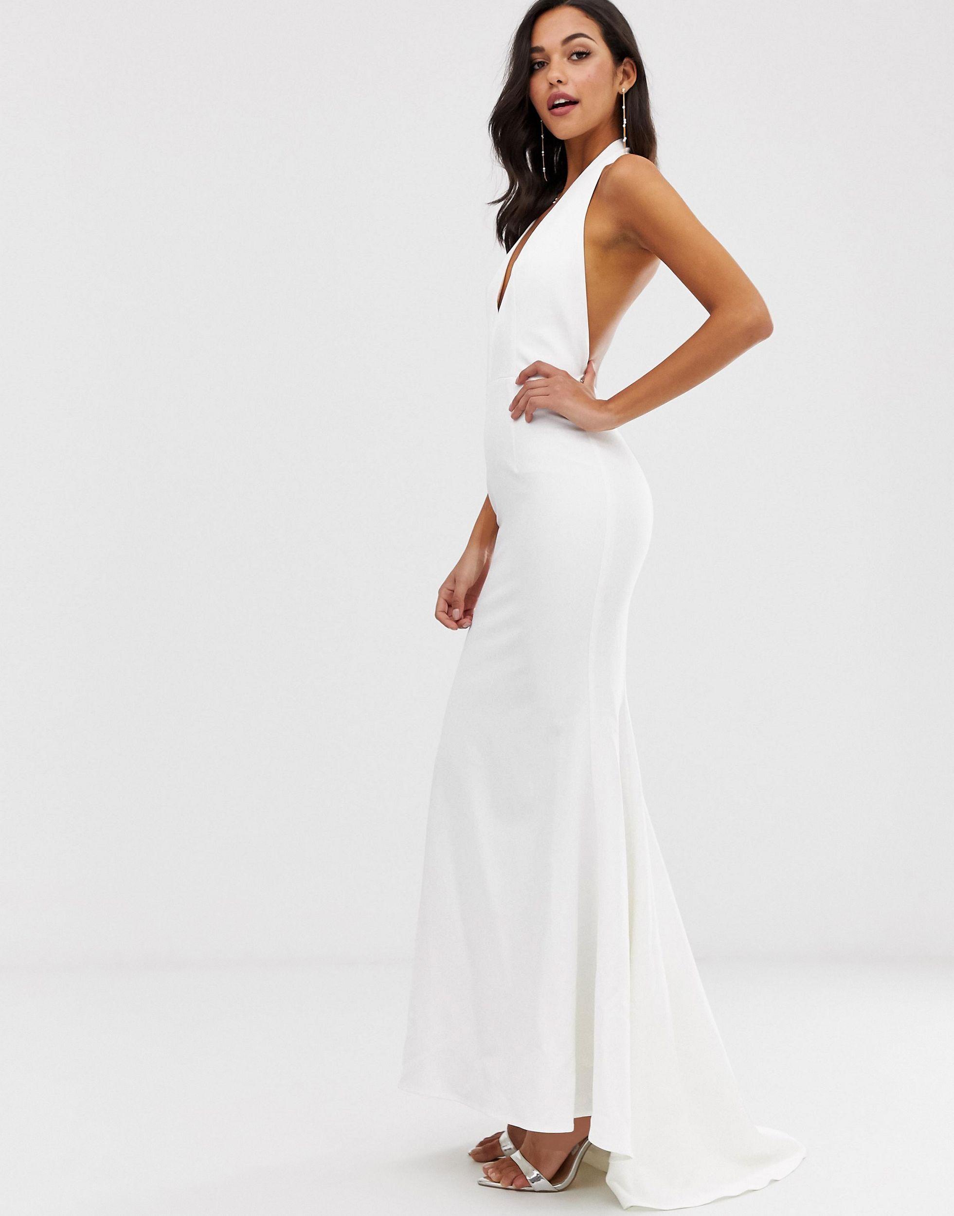Extreme Plunge Front Maxi Dress 