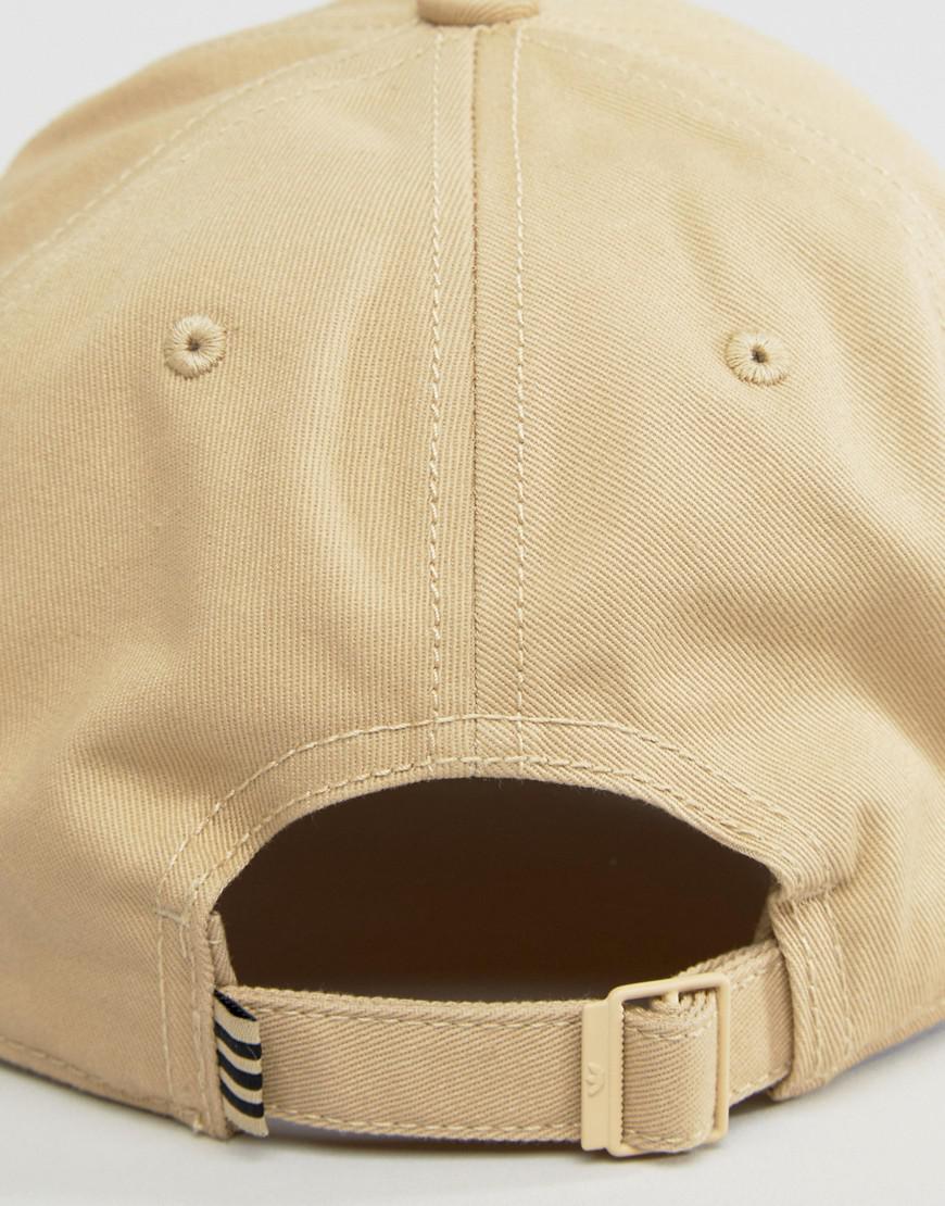 adidas Originals Cotton Trefoil Cap In Beige Cd8802 in Natural for Men |  Lyst