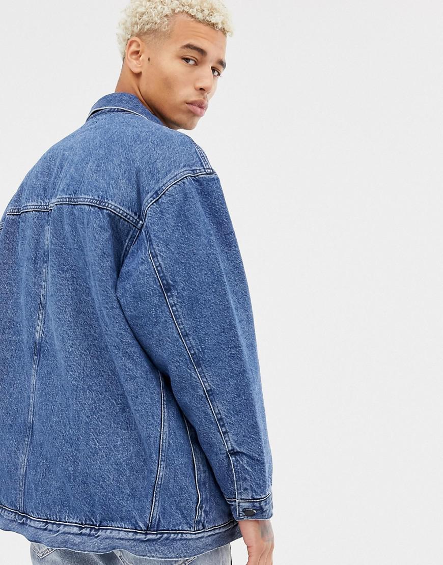 Levi's Levi's Line 8 Oversized Lined Trucker in Blue for Men | Lyst UK