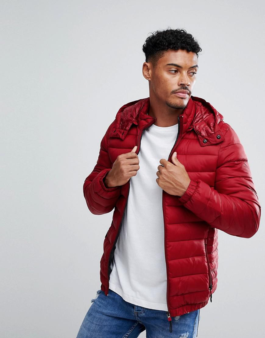 Doudoune rouge homme bershka Clearance