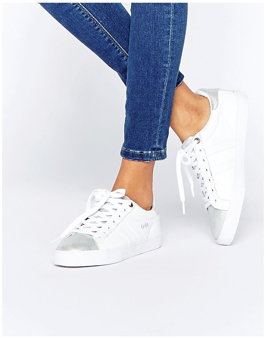 gola silver trainers