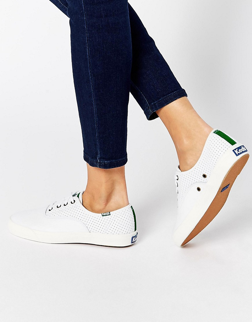 Keds Triumph White Perforated Leather 