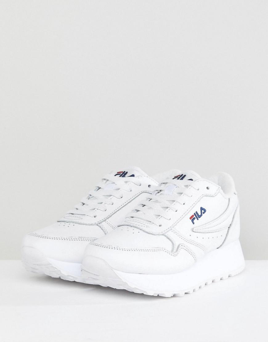 Fila Platform Orbit Sneakers In White - Lyst