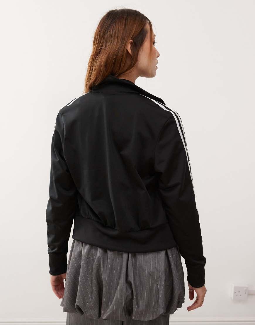 Chaqueta De Chándal Negra Y Blanca Con Diseño De Rayas De de