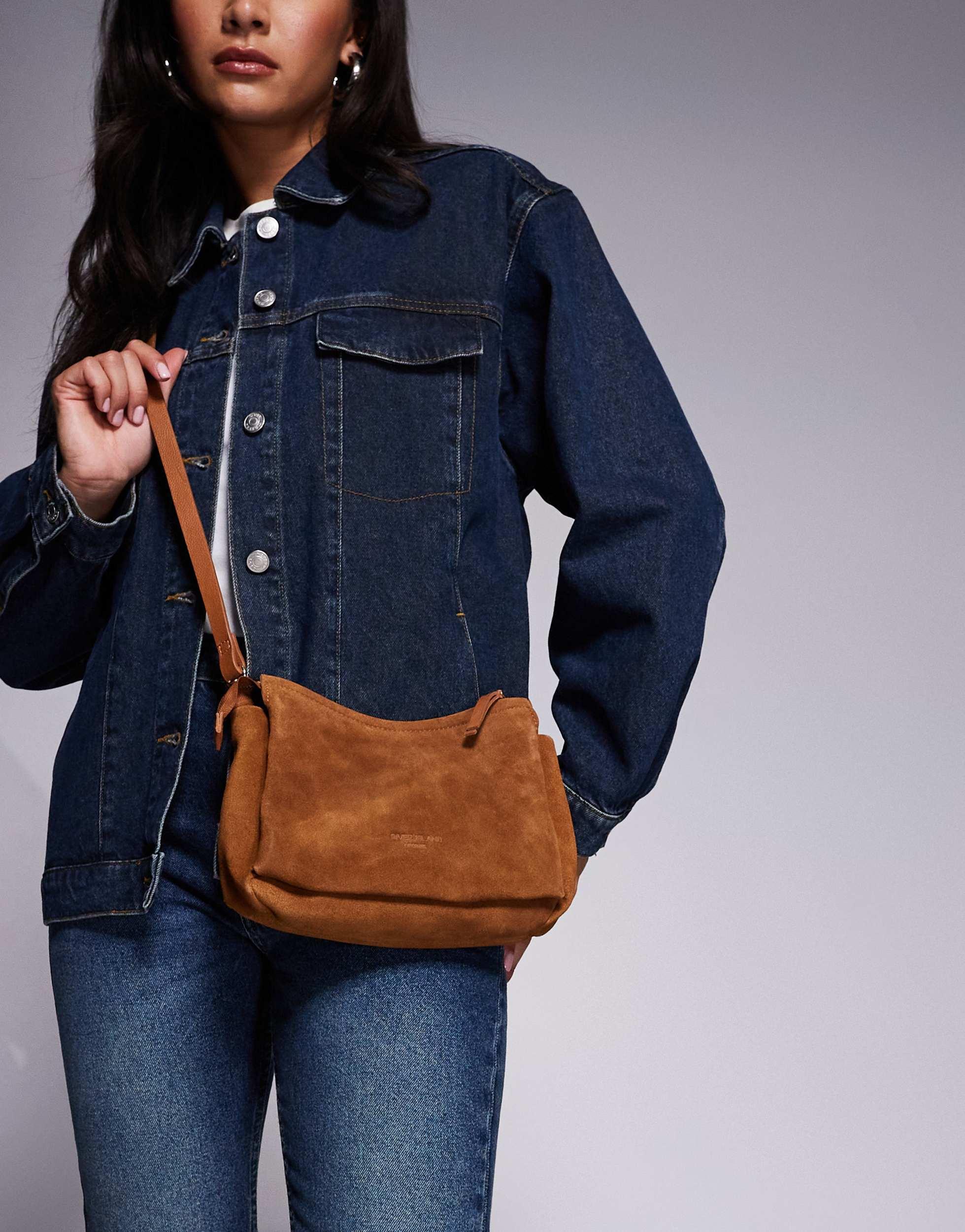 River Island - Sac bandoulière deux poches - Noir | ASOS