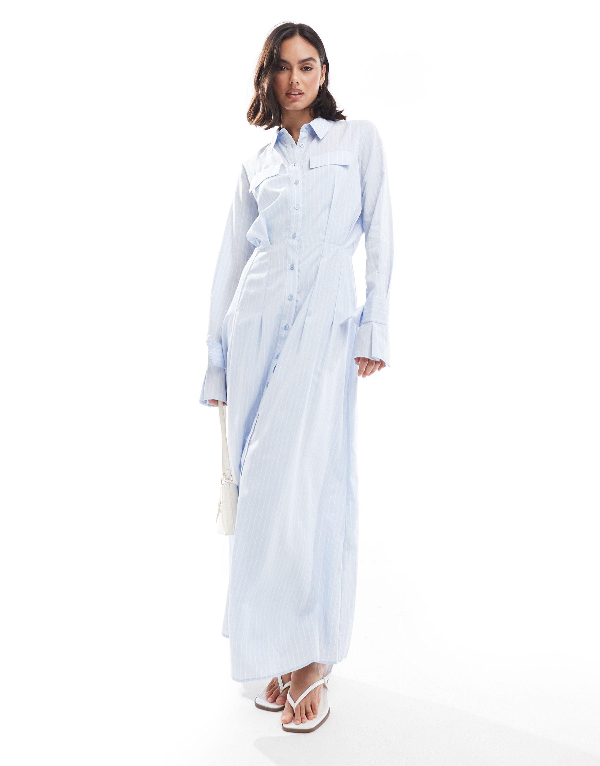 Robes Bleu Et Blanche pour femme Jusqu a 70 Lyst