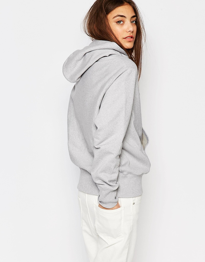 oversized grey champion sweatshirt