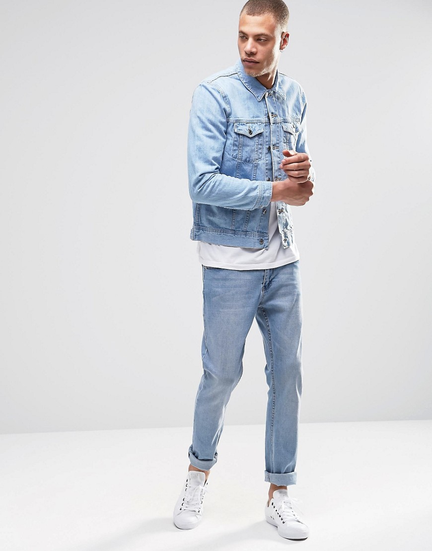 80's jean jacket outfit