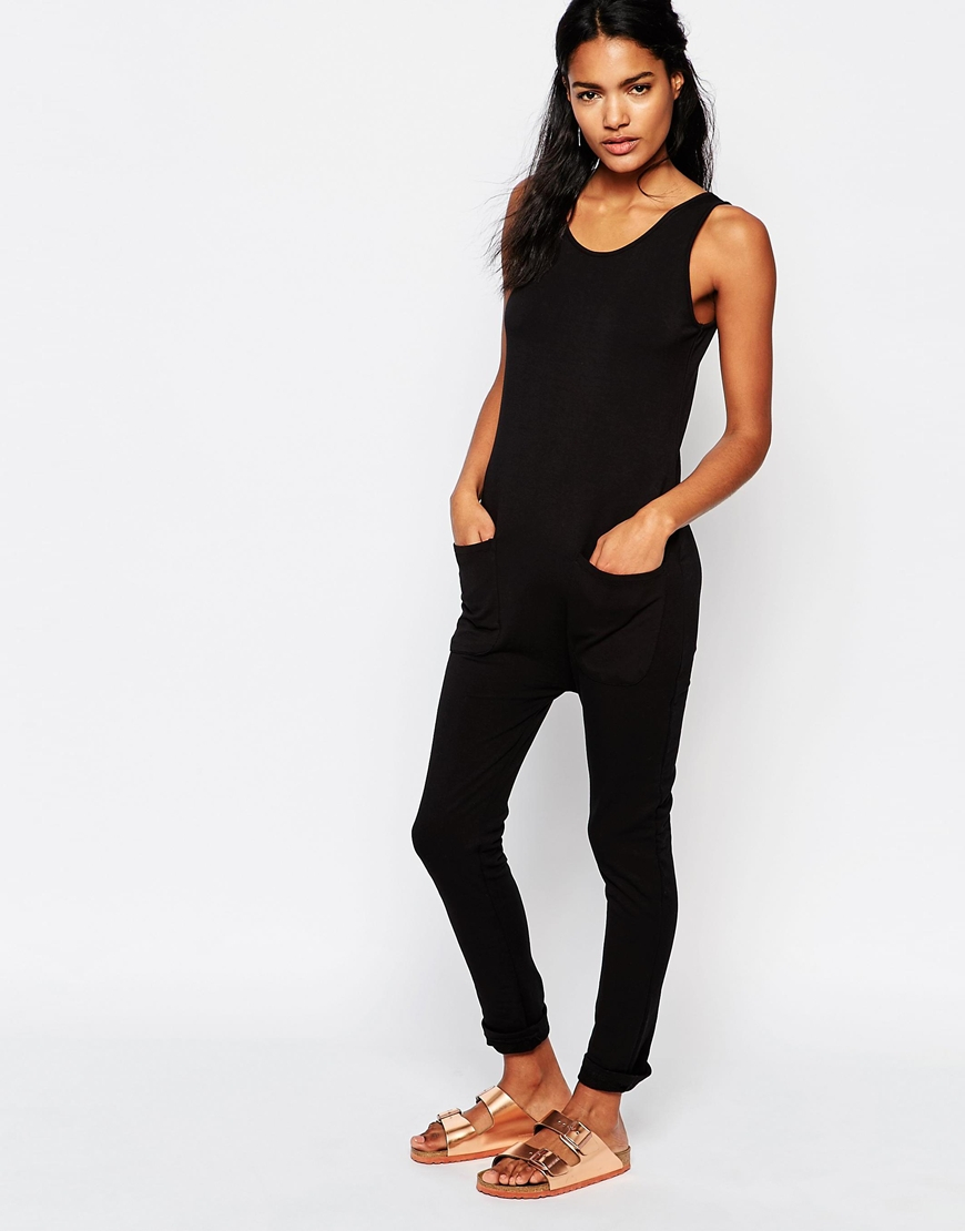 black lounge jumpsuit