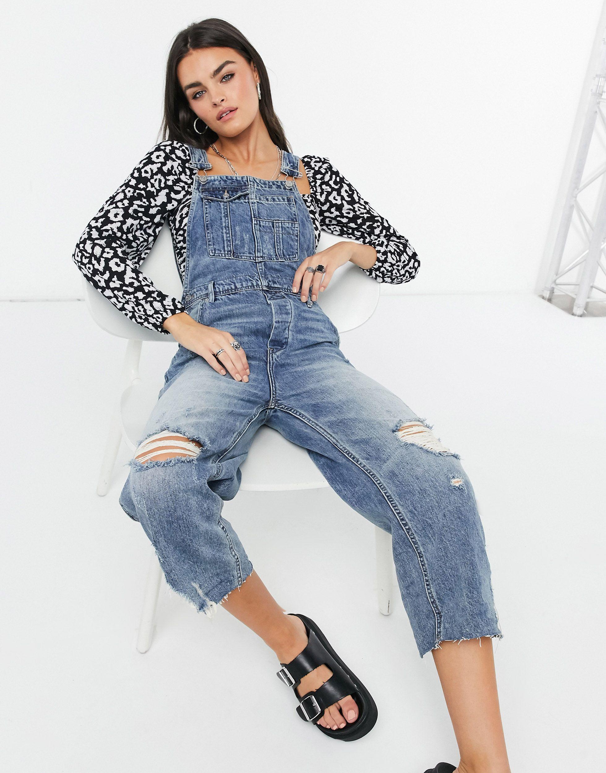 denim overalls baggy