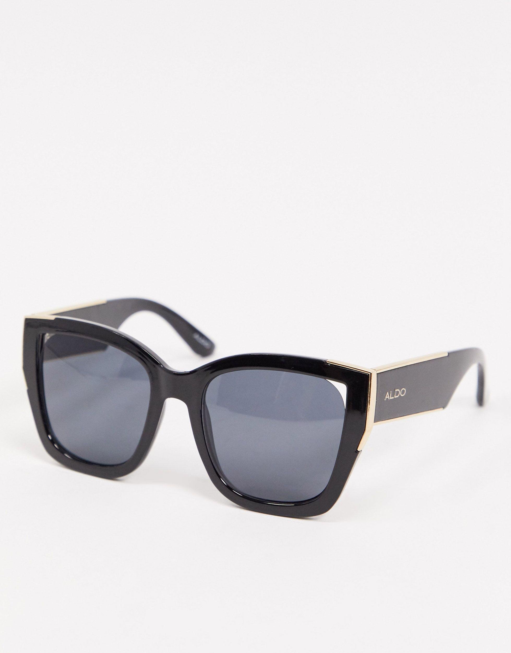 ALDO Frelasa Square Framed Sunglasses in Black - Lyst