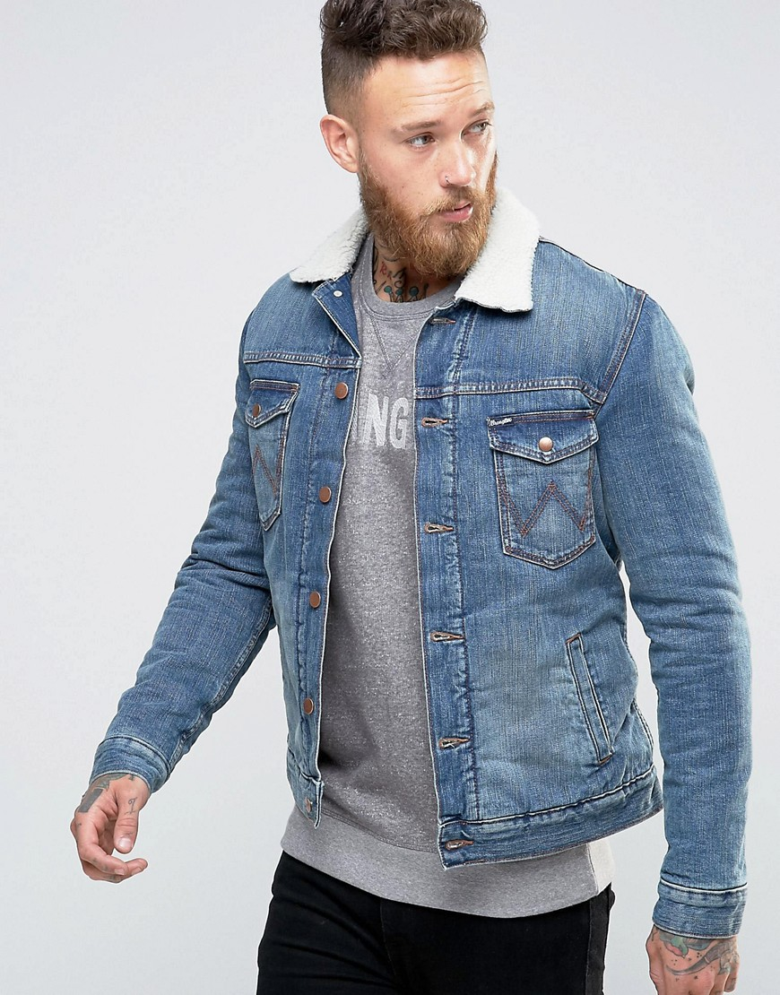 wrangler lined denim jacket