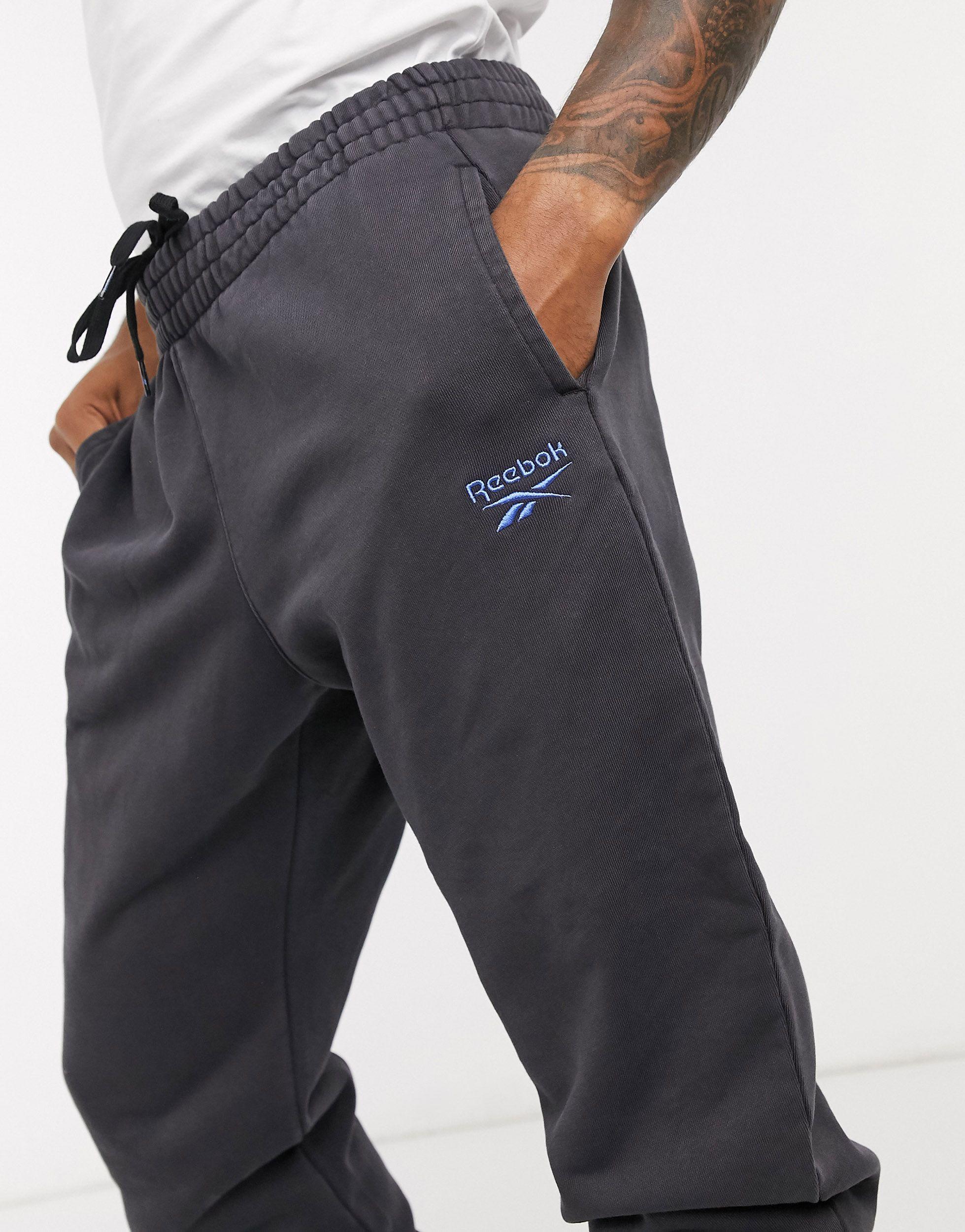 Reebok Premium Washed joggers in Black for Men - Lyst