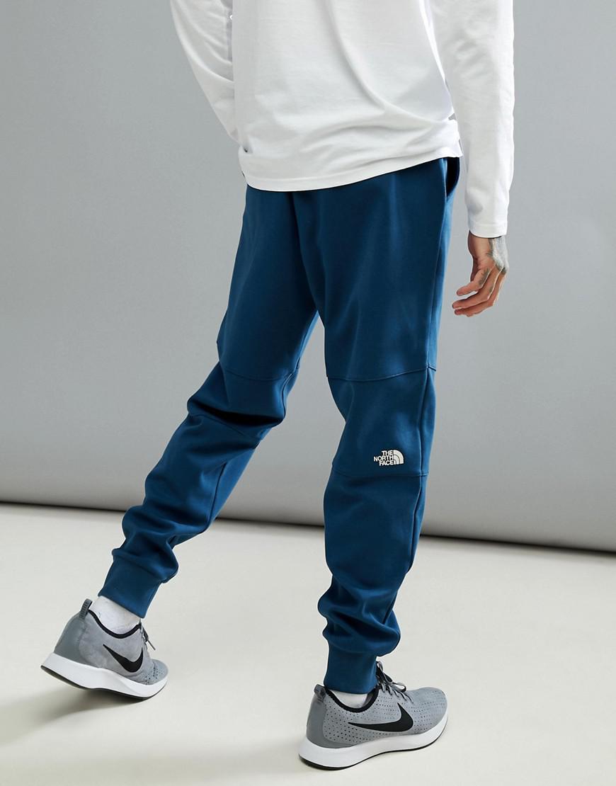 blue north face joggers