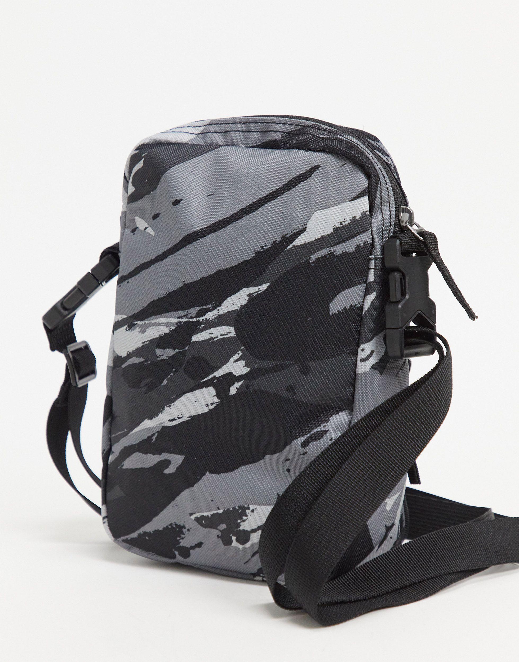 Nike Heritage Digi-camo Print Flight Bag in Black for Men | Lyst