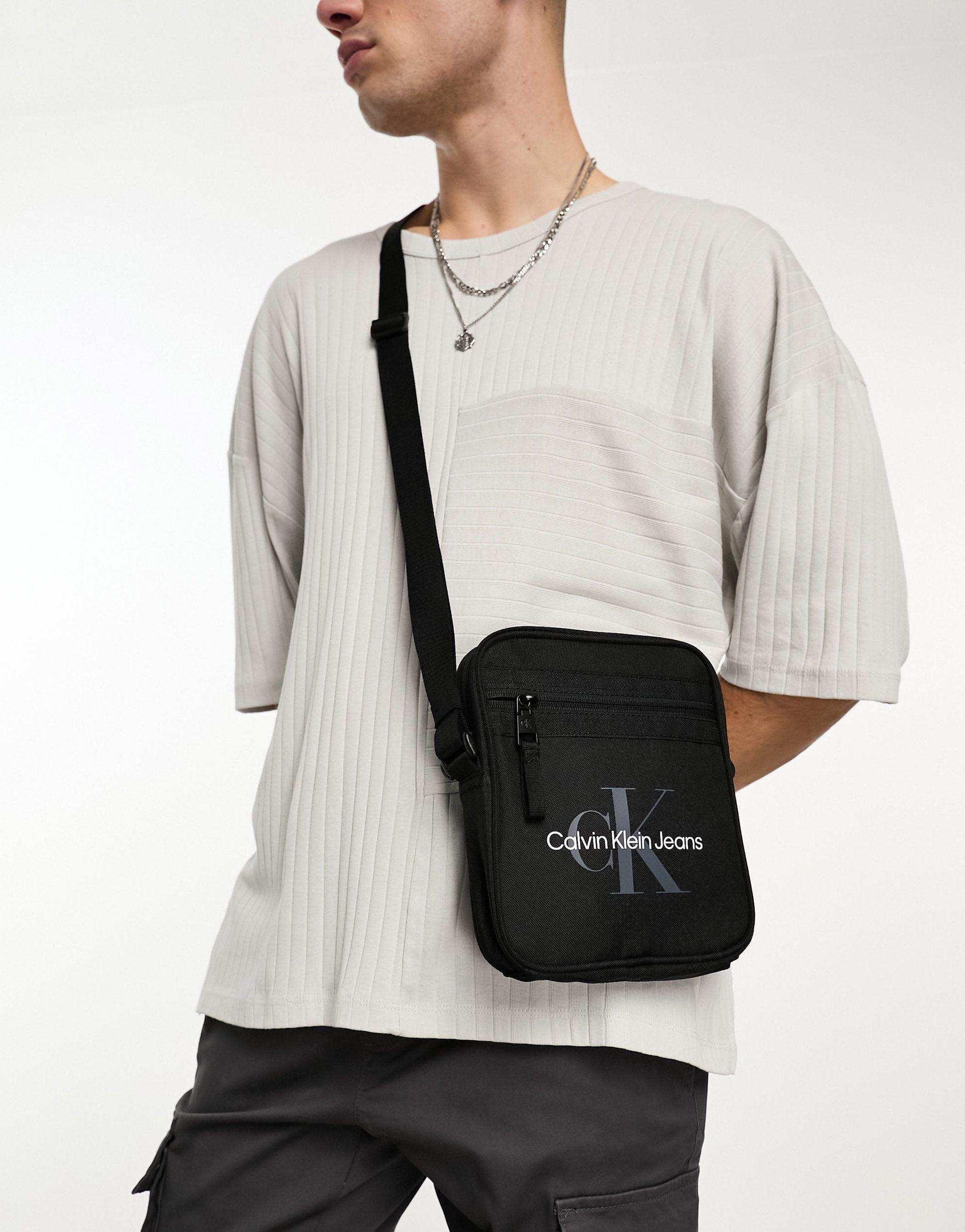 Calvin Klein Ck Jeans Sport Essential Reporter Bag in Black for Men Lyst UK