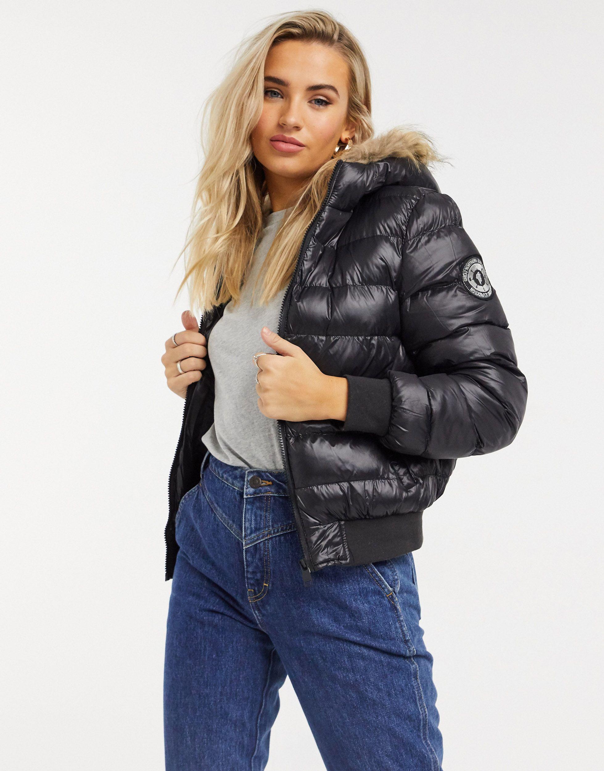 Brave Soul Marcella Padded Parka Jacket With Faux Fur Trim Hood Ireland,  SAVE 37% - mpgc.net