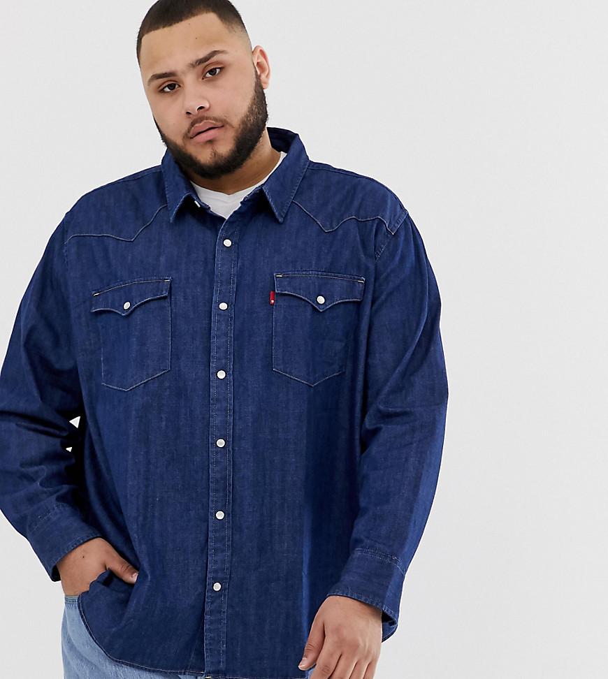 big tall mens denim shirts