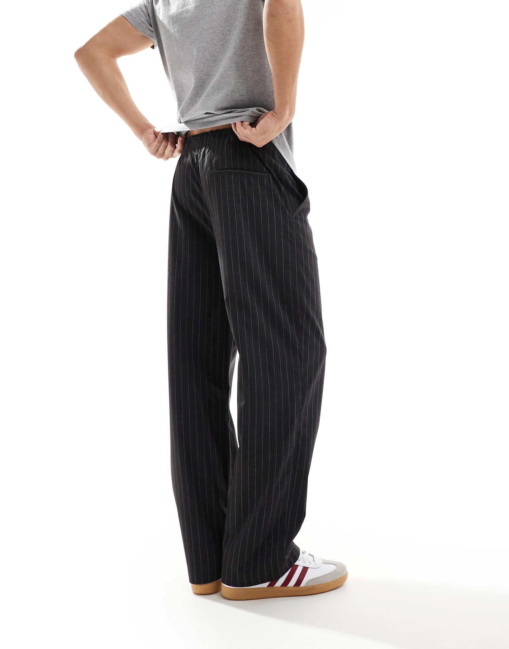 Pinstripe Wide Leg Pants - SKU: ID#RA59820