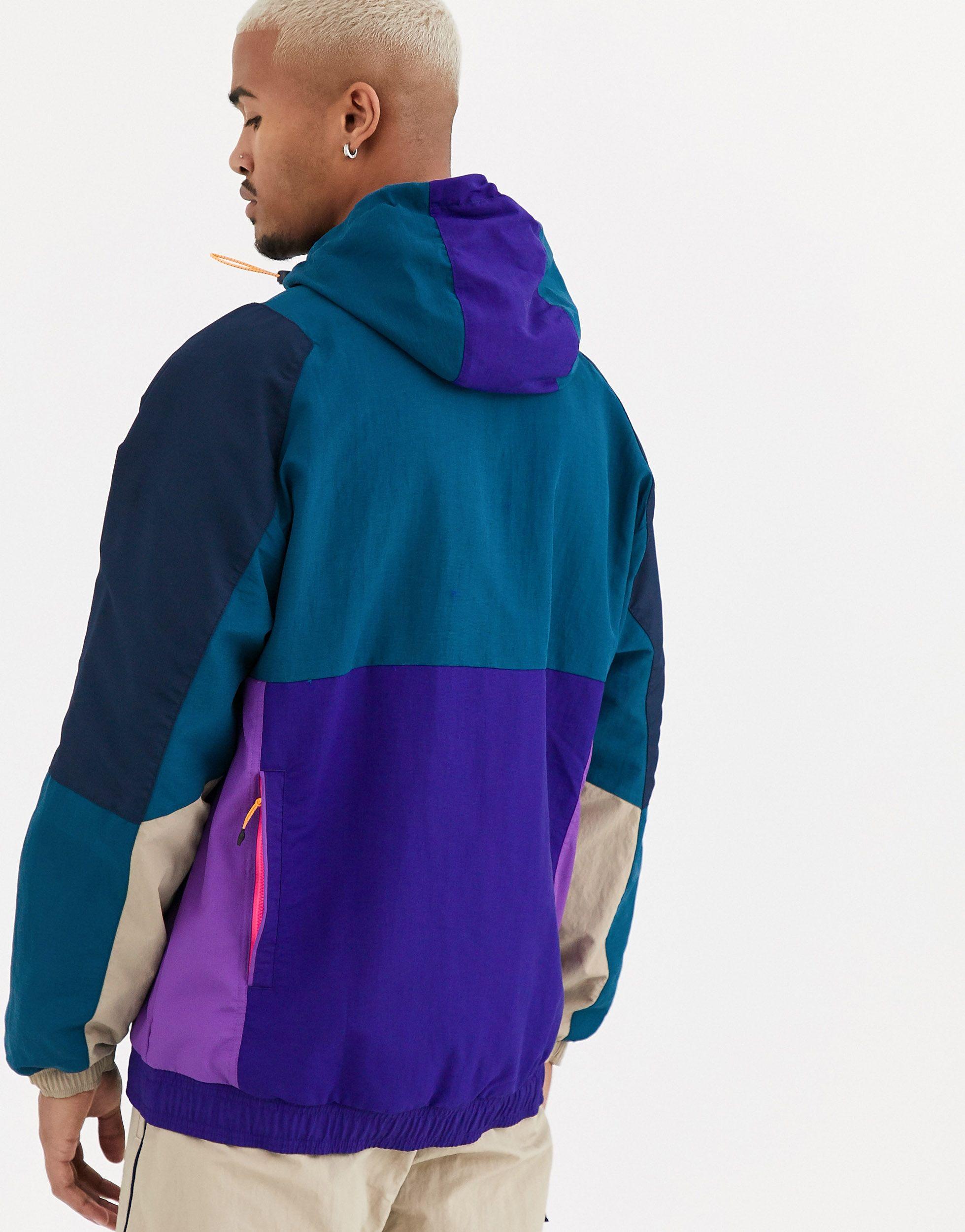adidas Originals Synthetic Adiplore Half Zip Jacket With Hood in Purple for  Men | Lyst