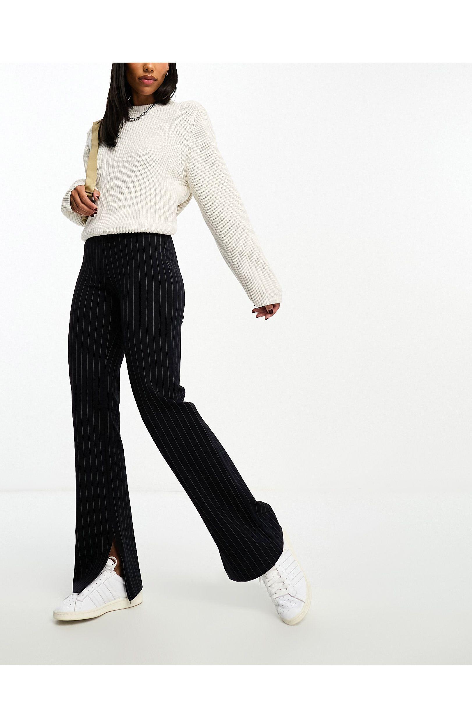 Mango pinstripe trousers discount