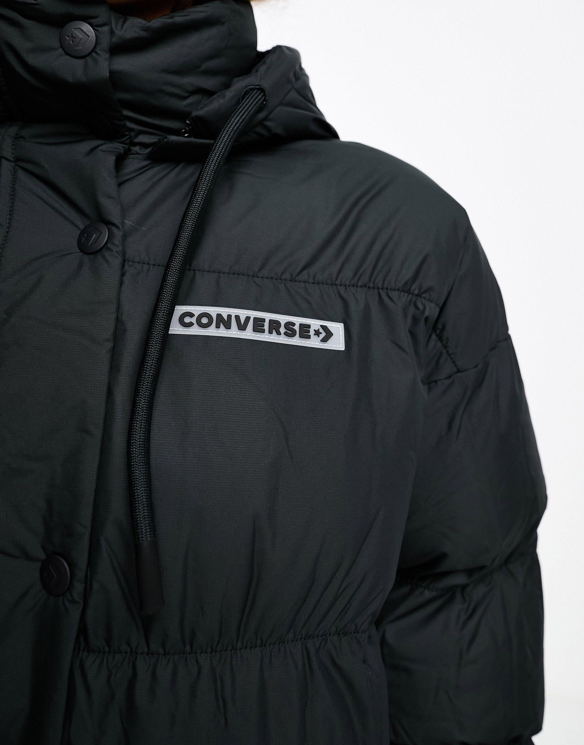 Doudoune Converse en coloris Noir Lyst