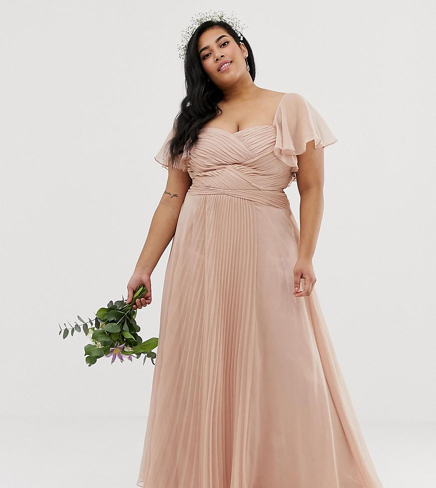 asos bridal curve flutter sleeve sequin maxi