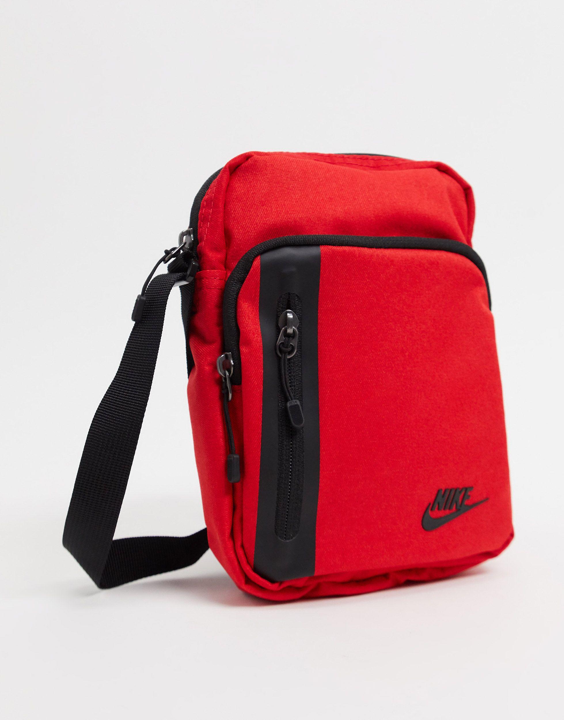 Nike Synthetic Tech Cross-body Bag in Red for Men - Lyst
