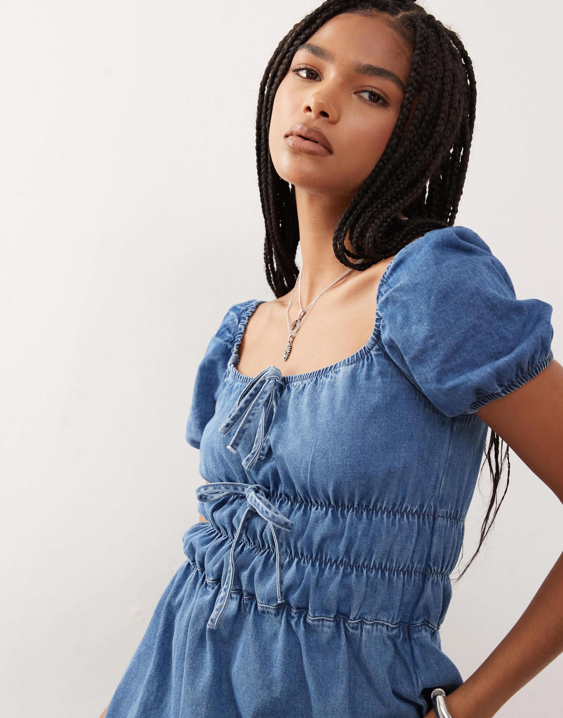 reclaimed vintage denim dress Reclaimed Vintage - Denim Shirt Dress - Women - Cotton - M
