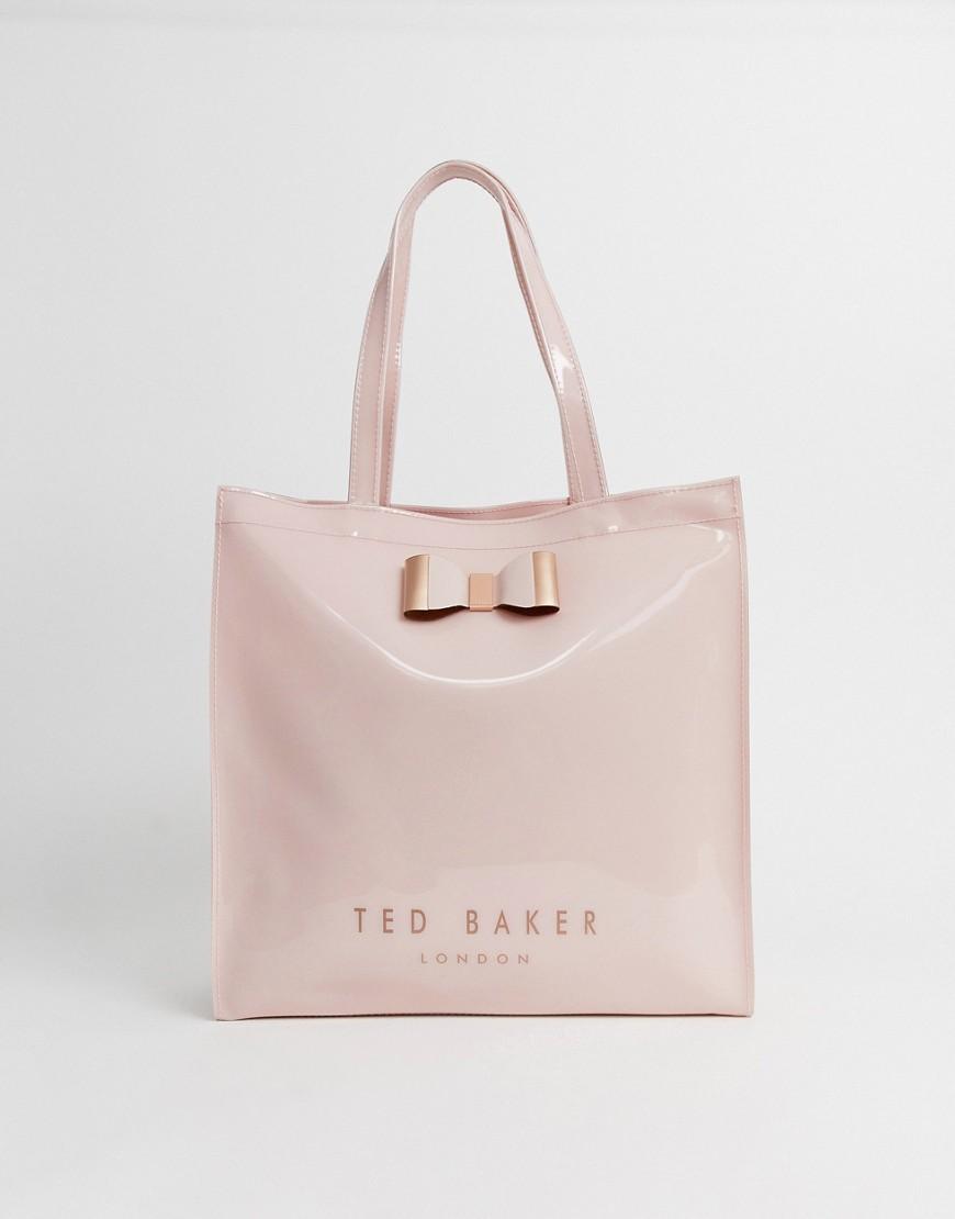 bossen viool teleurstellen Ted Baker Sofcon - Zachte Grote Tas Met Logo in het Roze | Lyst NL