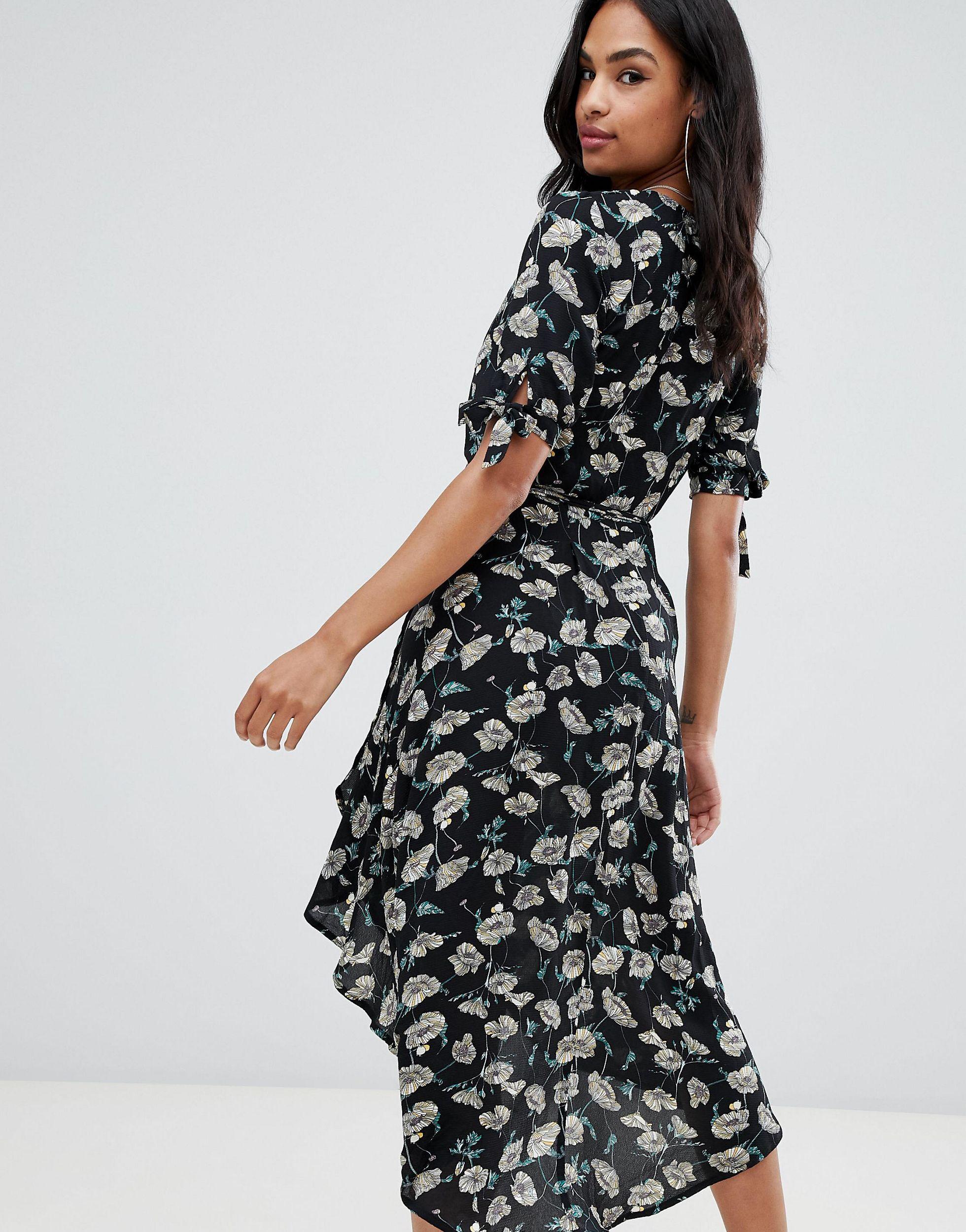 ax paris black wrap dress