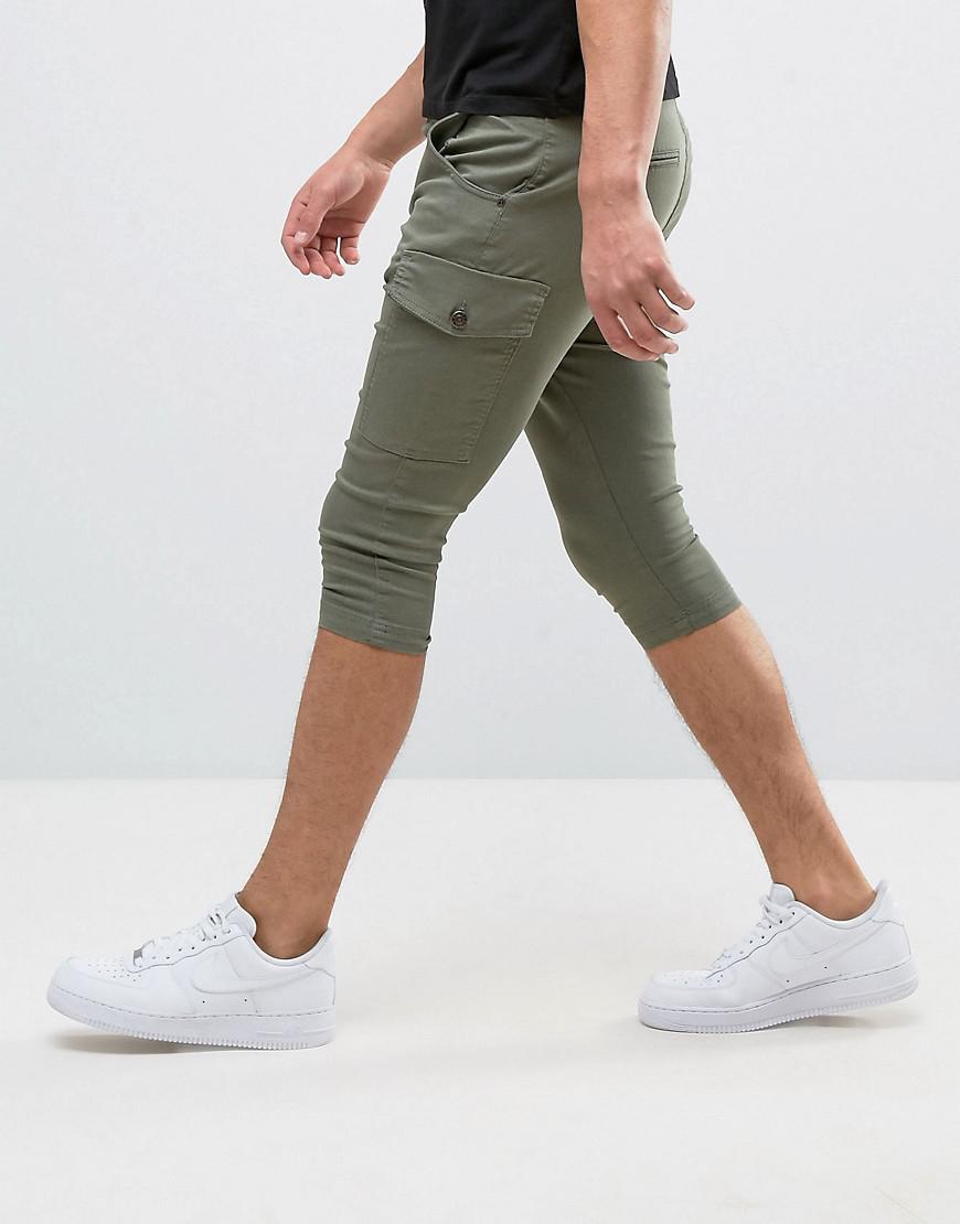 skinny cargo shorts