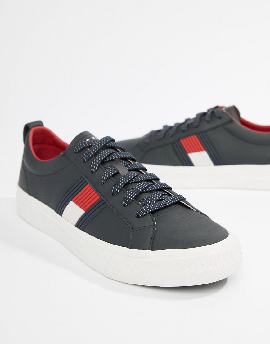 Tommy Hilfiger Flag Detail Sneaker in Midnight Blue 