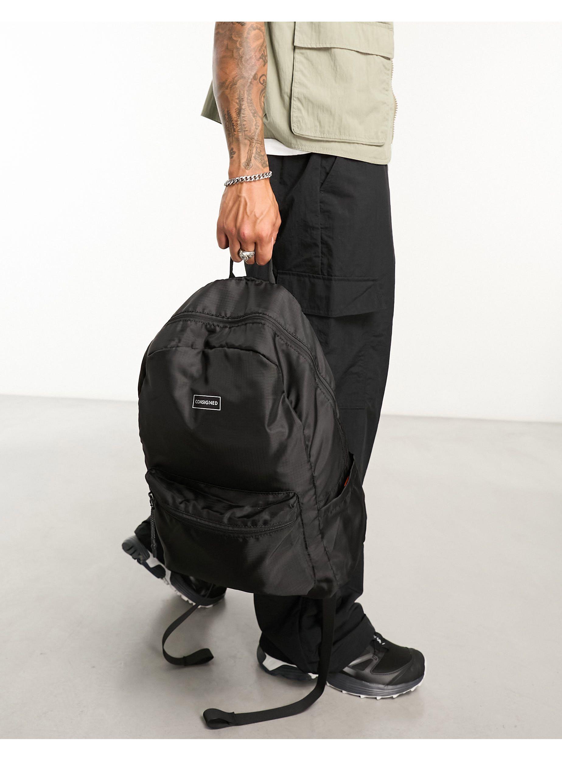 Consigned Pocket Front Backpack in Black for Men | Lyst Canada