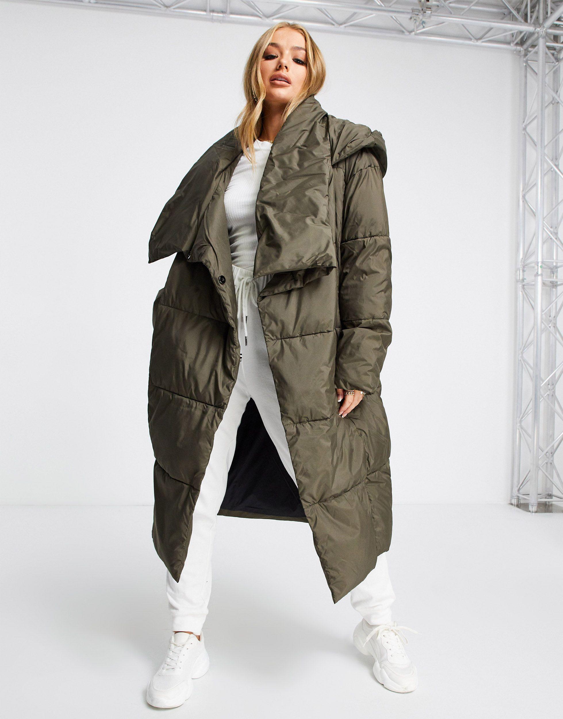 UGG Fleece – Catherina – Wattierter Mantel in Grün | Lyst AT