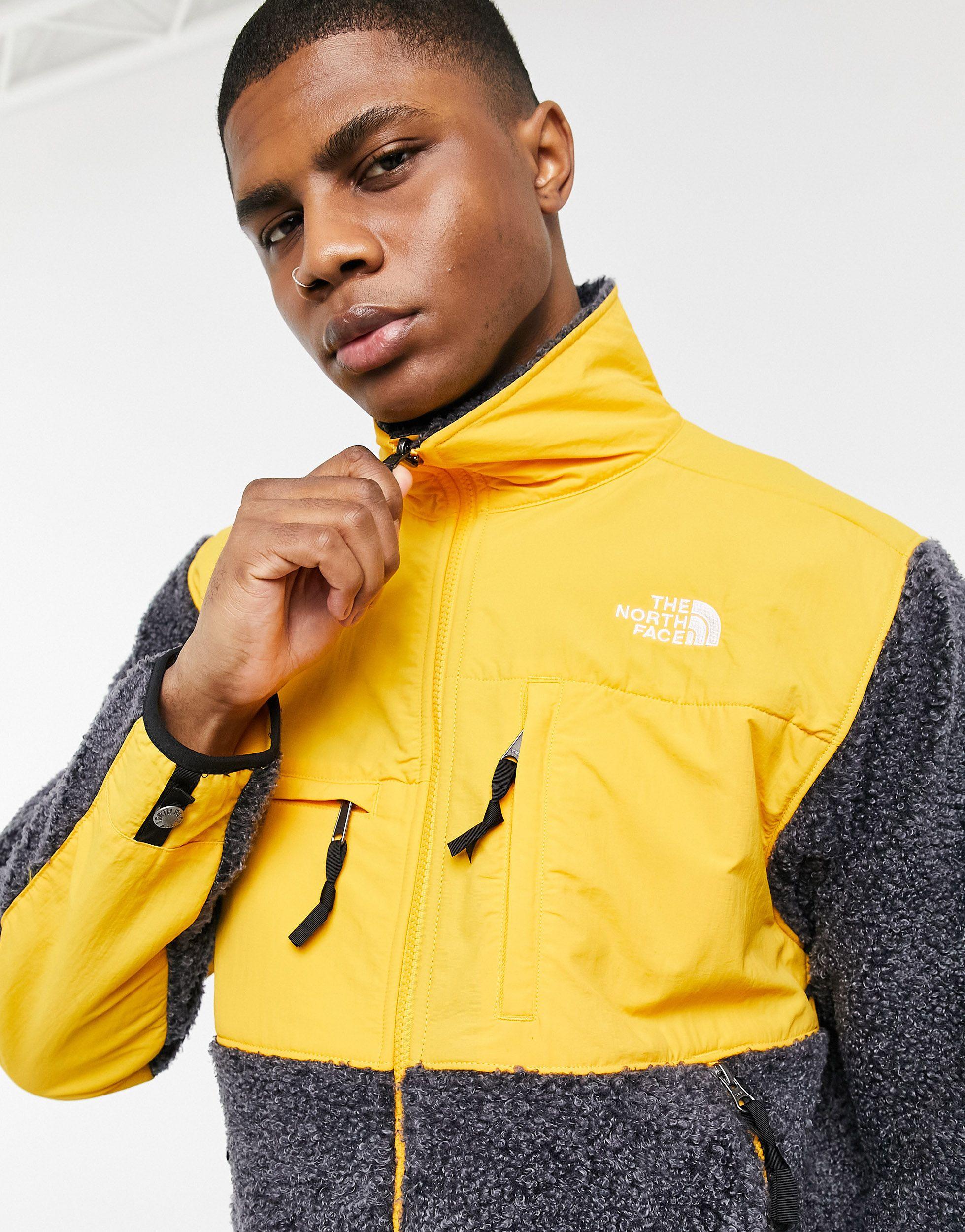 Yellow Denali recycled-fibre fleece jacket, The North Face