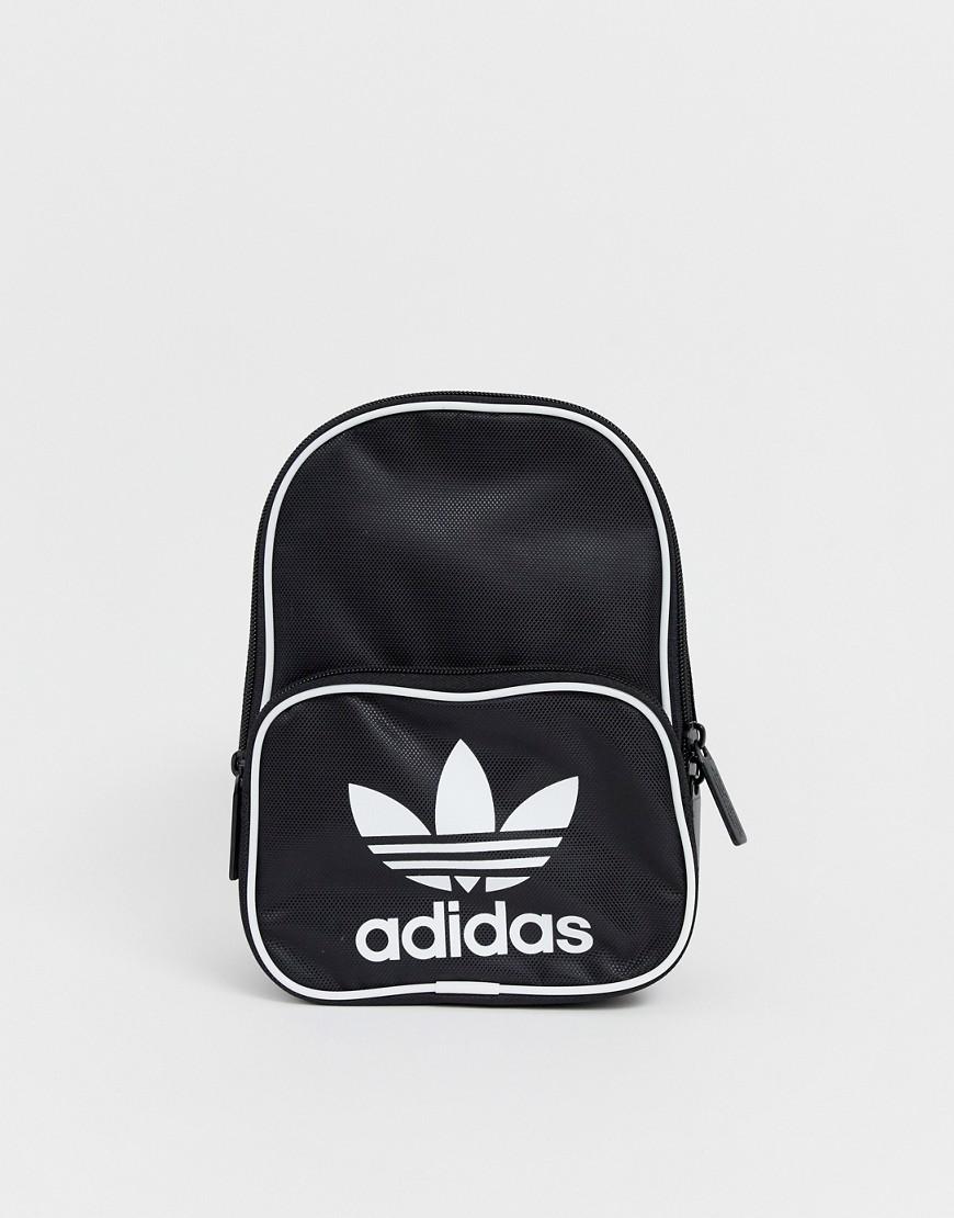 adidas originals trefoil logo backpack in black