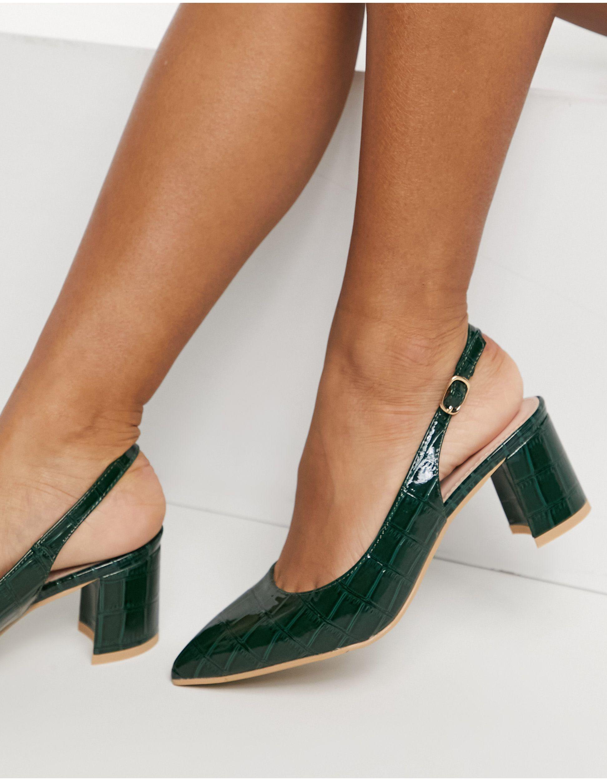 wide fit green shoes
