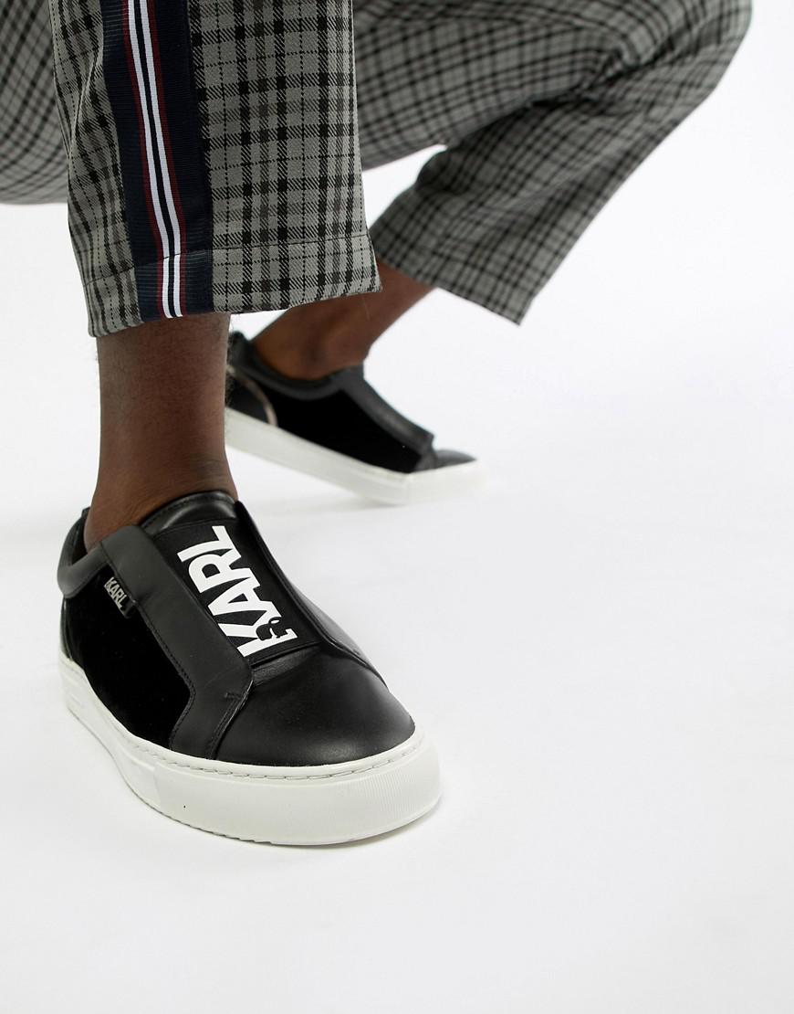 karl lagerfeld black trainers