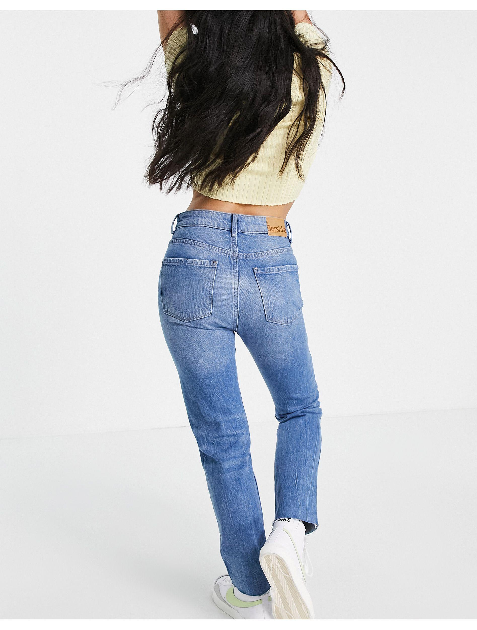 Bershka Denim Petite Slim Jean in Blue - Save 10% - Lyst