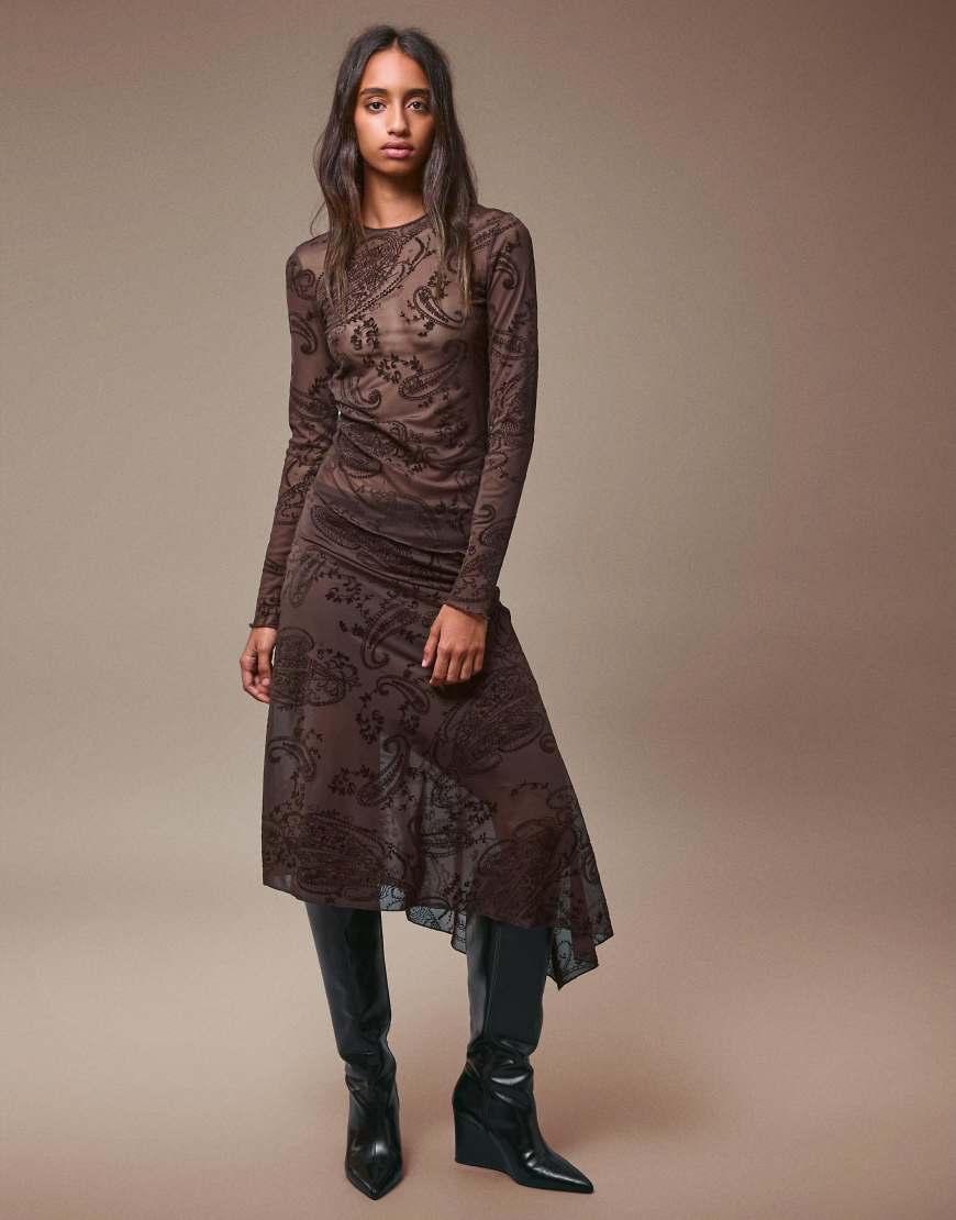 Bershka Magliette Pizzo Maniche Lunghe Top A Manica Lunga Da Donna