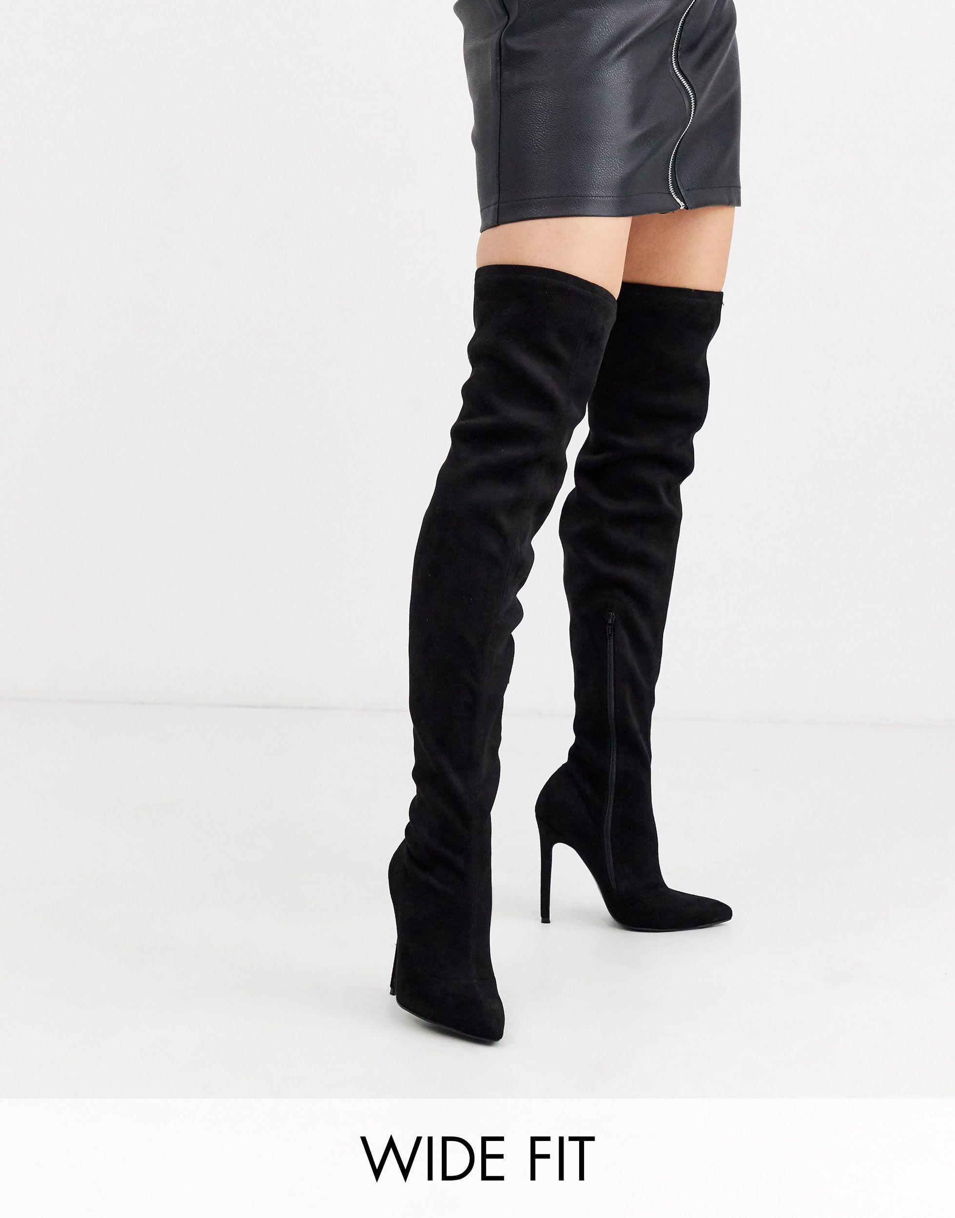 wide fit stiletto boots