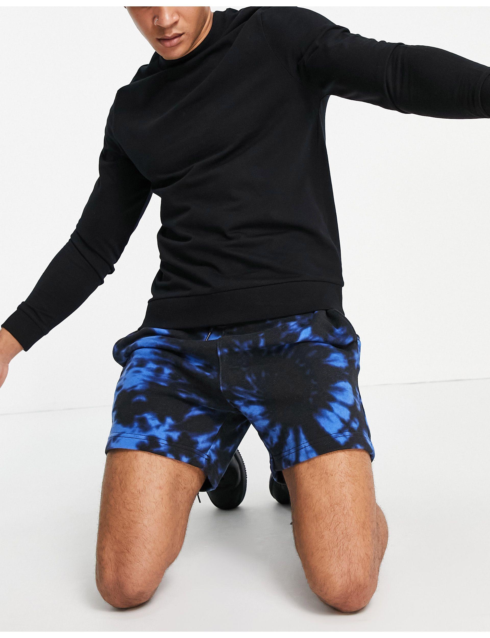 Hollister Tie Dye Sweat Shorts in Black for Men | Lyst