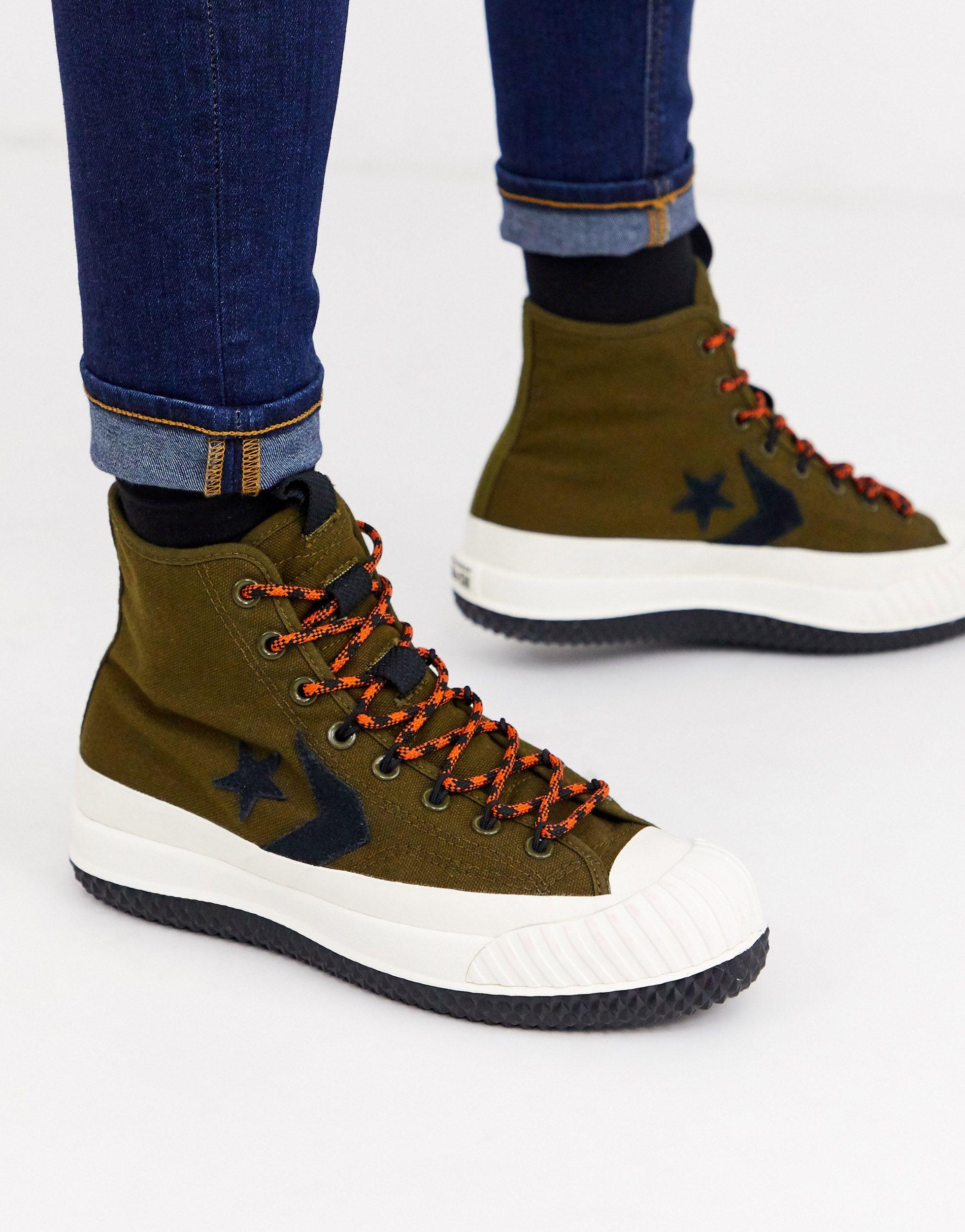 Zapatillas abotinadas repelentes al agua en caqui Bosey MC Converse de  Caucho de hombre | Lyst