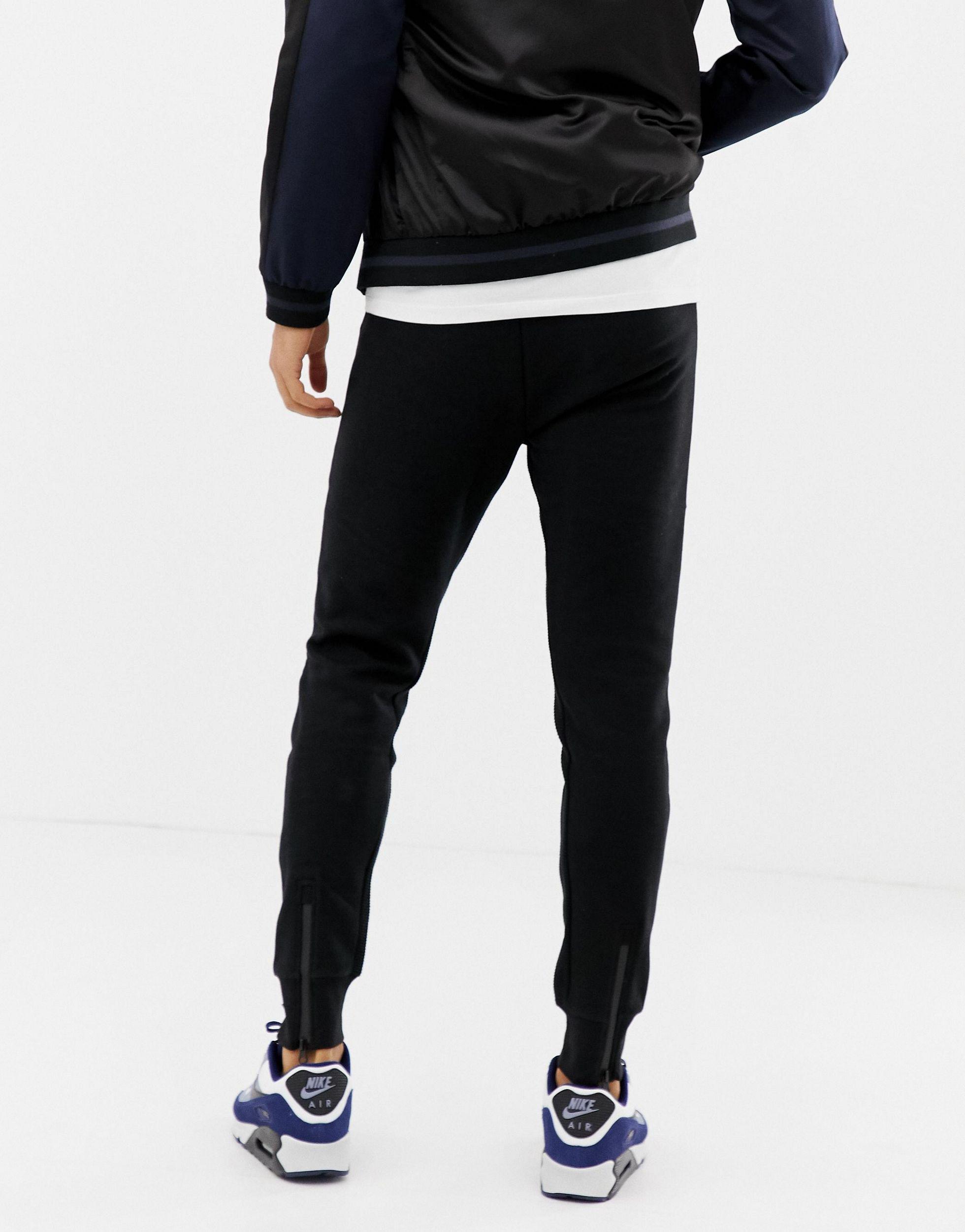 Pull\u0026Bear Denim Skinny joggers in Black 