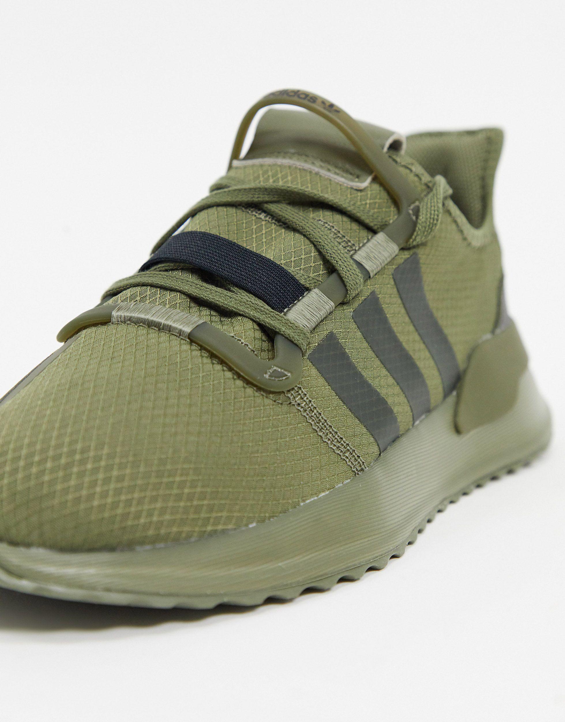 adidas Originals Leather U-path Run Sneakers in Green for Men | Lyst