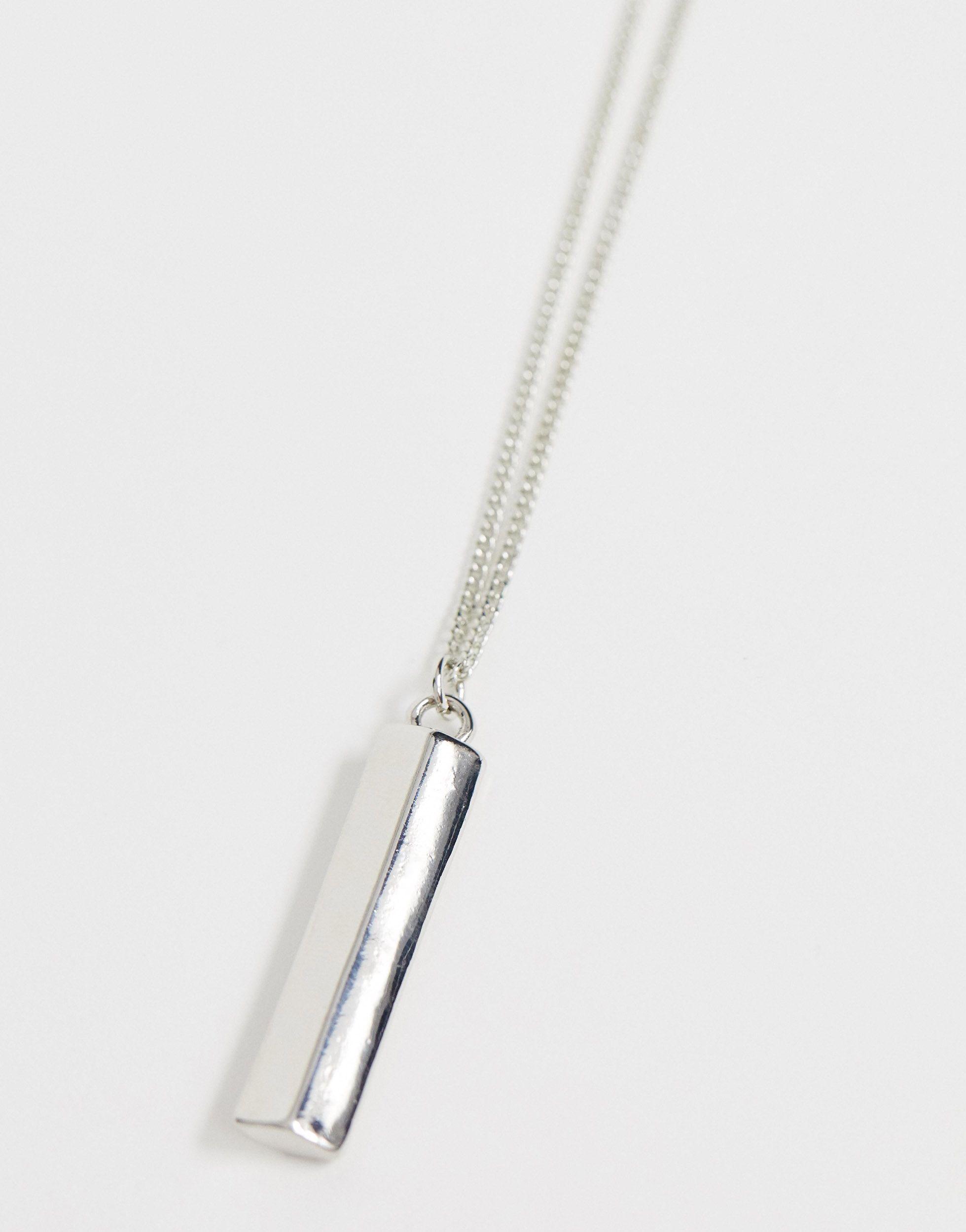 ASOS Necklace With Minimal Bar Pendant 