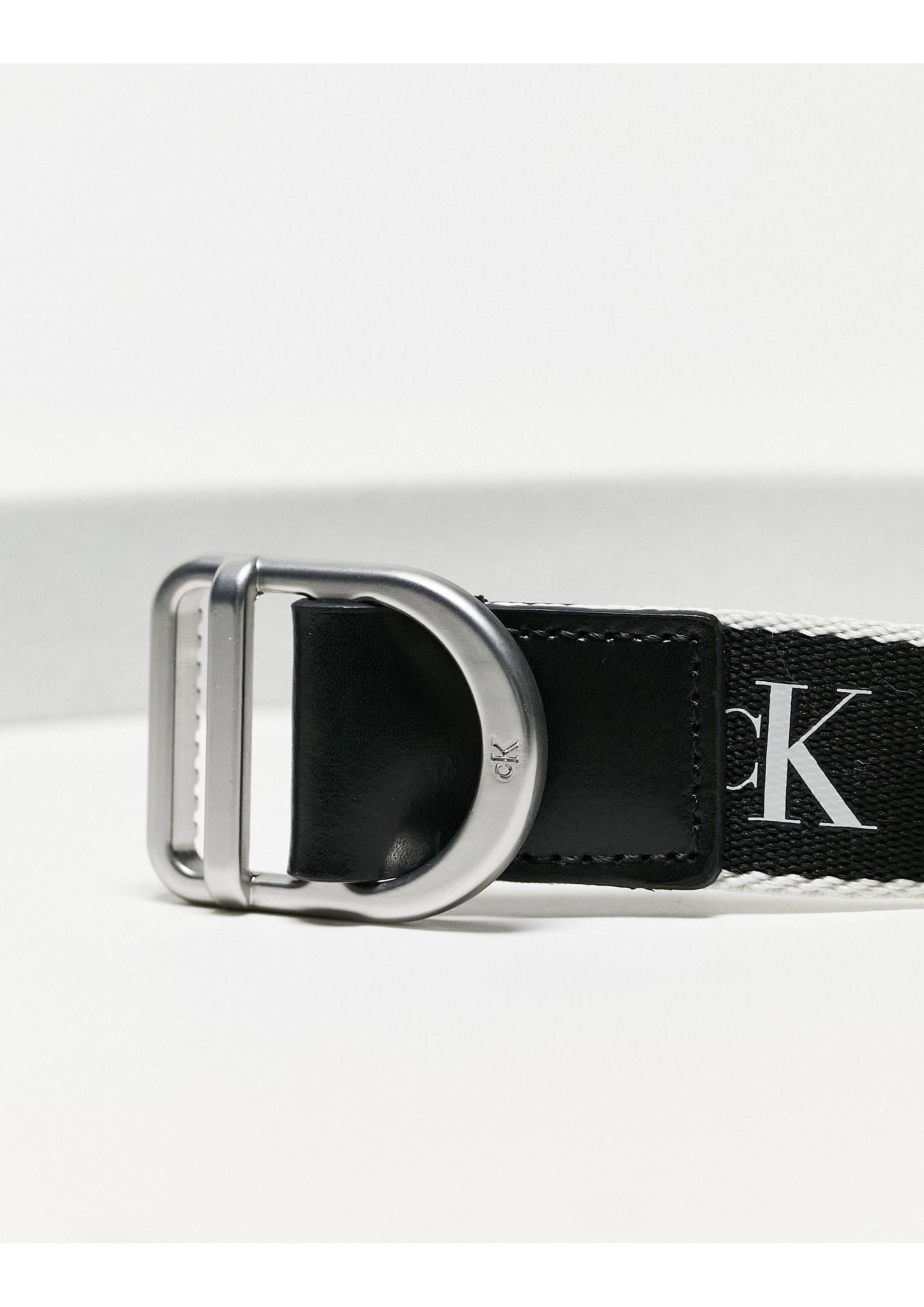 Calvin Klein D-ring Slider Belt in White | Lyst